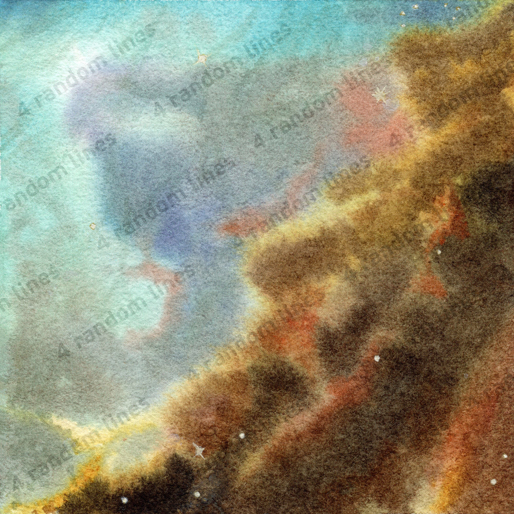 messier 17 nebula mini print