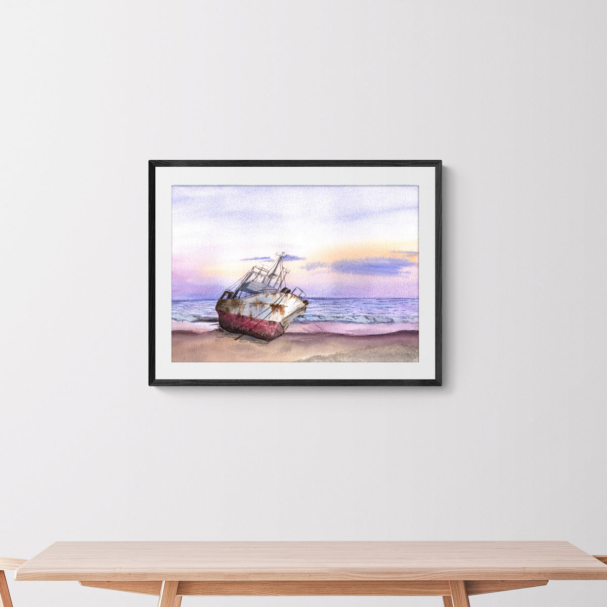 rusty ship wreck